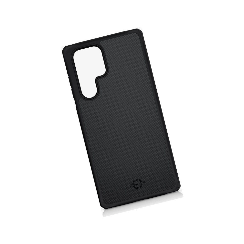 Itskins Hybrid Ballistic Protective Phone Case Compatible With Galaxy S22 Ultra 5g, Slim Hybrid Case, Anti-Slip, Heavy Duty Shockproof Cover, Military Phone Case | Black - 888842685193