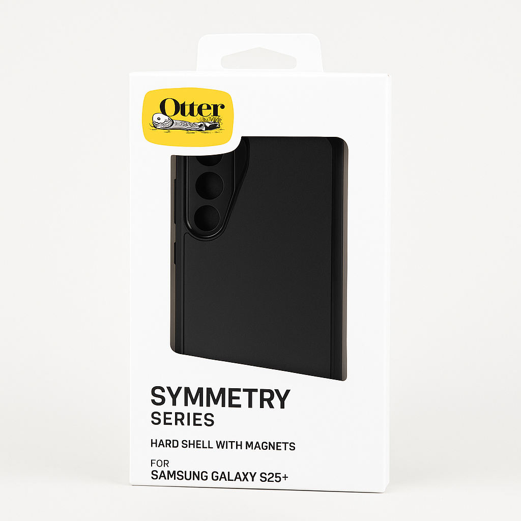 OtterBox Symmetry Magnetic Case For Samsung Galaxy S25+ - Hard Shell Black
