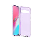 Itskins Spectrum Clear Protective Phone Case Compatible With Galaxy S10 5g, Slim Hybrid Case, Anti-Yellowing, And Heavy Duty Shockproof Cover, Military Phone Case - Light Purple - 4894465243821