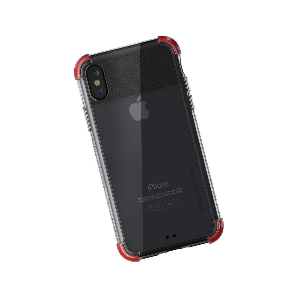 Ghostek Covert 2 Iphone Xs/X Case With Industrial Strength Military Drop Protection For Apple Iphone Xs/X 2018 | Supports Qi Wireless Charging | Works With Face Id | Red - 811663031184