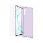 Itskins Spectrum Clear Protective Phone Case Compatible With Galaxy Note10, Slim Hybrid Case, Anti-Yellowing, And Heavy Duty Shockproof Cover, Military Phone Case - Light Purple - 4894465047412