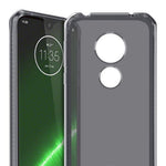 Itskins Spectrum // Clear Compatible With Moto G7 Play, Protective Phone Case, Slim Hybrid Case, Anti-Yellowing, And Heavy Duty Shockproof Cover, Military Phone Case - Smoke - 4894465752323