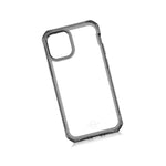 Itskins | Hybrid Clear Protective Phone Case Compatible With Iphone 12 Pro Max, Slim Hybrid Case, Anti-Yellowing, And Heavy Duty Shockproof Cover, Military Phone Case | Black And Transparent - 4894465304522