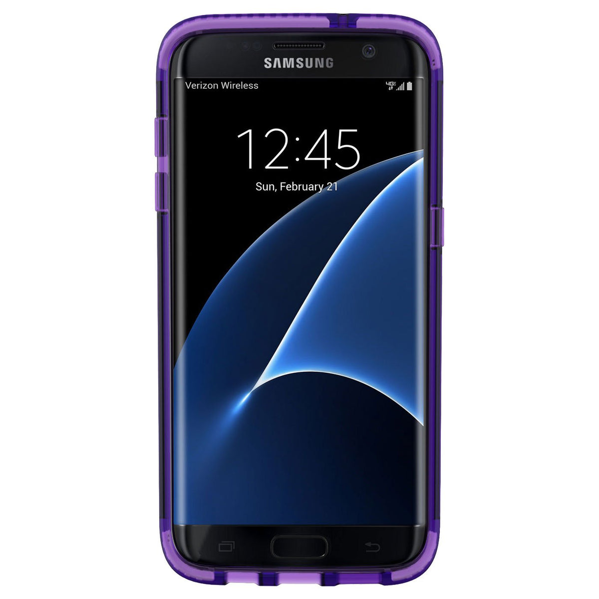 Tech21 Evo Frame Case For Samsung Galaxy S7 Edge - Hopeline Purple - 738516476247