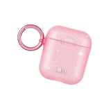 Case-Mate Protective Airpod Case Cover, Soft Silicone Cover With Keychain Ring For Men And Women, Compatible With Airpods Series 1 & 2, Front Led Visible - Crystal Blush - 846127184540