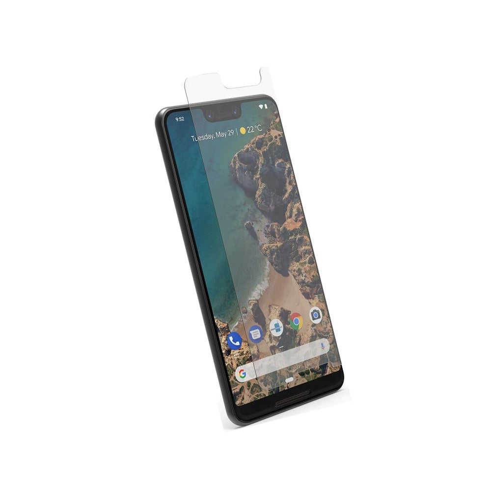 Puregear Steel 360 Tempered Glass Screen Protector For Google Pixel 3 With Easy Install Alignment Tray + Pure Pledge Program ($100 Reimbursement Toward The Repair Of Broken Screen Guarantee) -