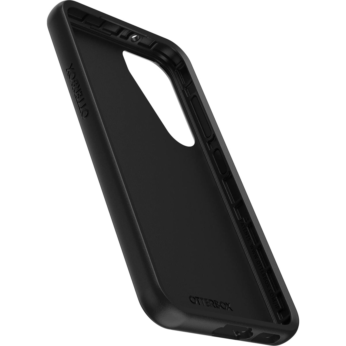 Otterbox Galaxy S23 Symmetry Series Case - Black, Ultra-Sleek, Wireless Charging Compatible, Raised Edges Protect Camera & Screen - 840304713172