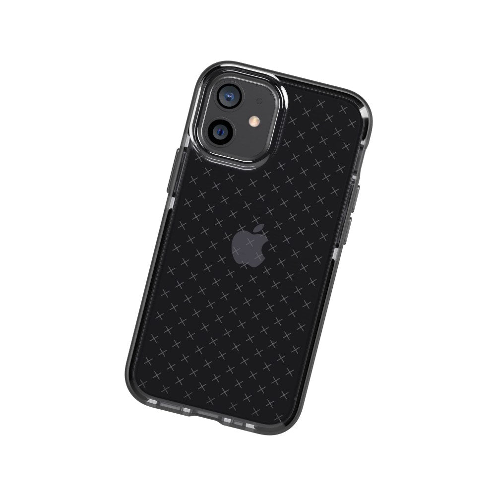 Tech21 Evo Check For Apple Iphone 12 Mini 5g With 12 Ft Drop Protection, Smokey/Black - 5056234757093