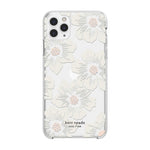 Kate Spade New York Protective Hardshell Case (1-Pc Comold) For Iphone 11 Pro Max - Hollyhock Floral Clear/Cream With Stones - 191058101013