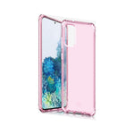 Itskins Spectrum Clear Protective Phone Case Compatible With Galaxy S20 Plus, Slim Hybrid Case, Anti-Yellowing, And Heavy Duty Shockproof Cover, Military Phone Case - Light Pink - 4894465087524