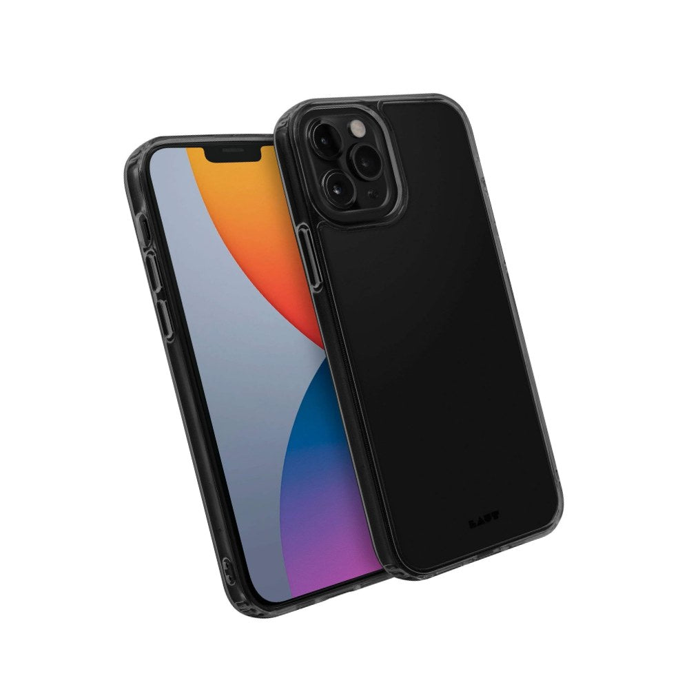Laut - Crystal-X Case Compatible With Iphone 12 Pro Max | 13ft./4m Impact Protection | Crystal Clear Design | Scratch Resistant -Black Crystal - 4895206918091