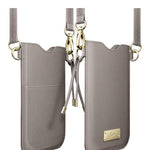 Laut |Prestige Necklace Sleeve | Saffiano Leather Structure | Adjustable Strap | Universal Fit | Card Slot • Taupe - 4895206914307