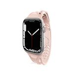 Itskins Spectrum // Strap For Apple Watch Series Se 6/5/4 (40mm), Soft Silicone Wristband Replacement Strap, Sport Band Compatible With Apple Watch Bands - Light Pink - 888842968739