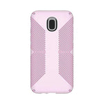 Speck Products Compatible Phone Case For Samsung Galaxy J3 (Fits Verizon J3 V 3rd Gen, At&T Express Prime 3; Cricket Amp Prime 3, Sol 3; T-Mobile J3 Star), Presidio Grip Case, Ballet Pink/Ribbon Pink - 282234