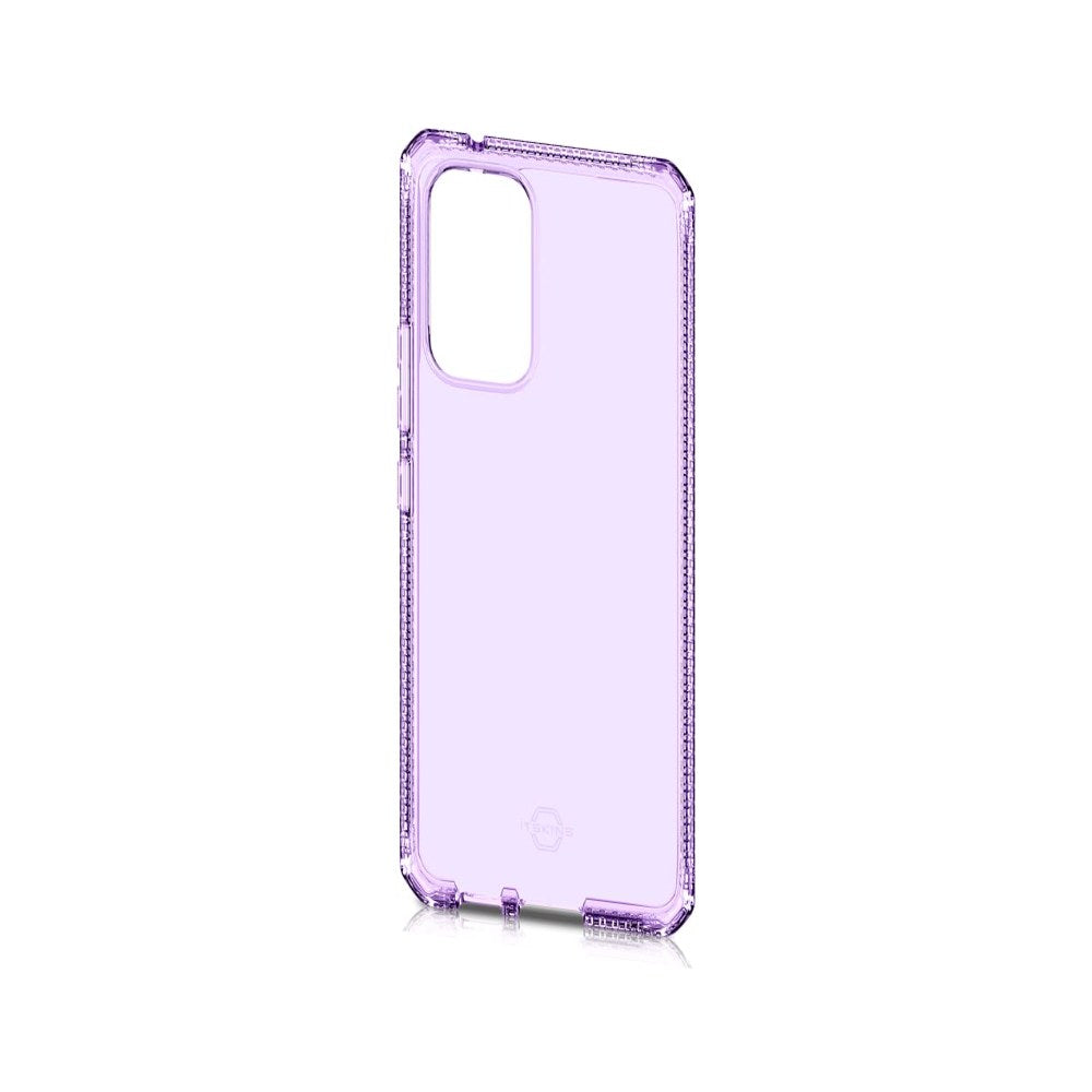 Itskins Spectrum // Clear Protective Phone Case Compatible With Samsung Galaxy A53 5g (Usa Ver), Slim Hybrid Case, Anti-Yellowing, And Heavy Duty Shockproof Cover, Military Phone Case - Light Purple - 888842790545