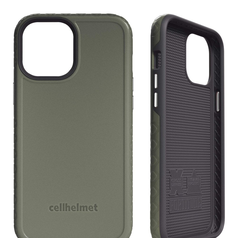 Cellhelmet Fortitude Rugged Case For Iphone 12 Pro Max, Shock Absorbing, Olive Drab Green (Chelcforti67od) - 811341038597