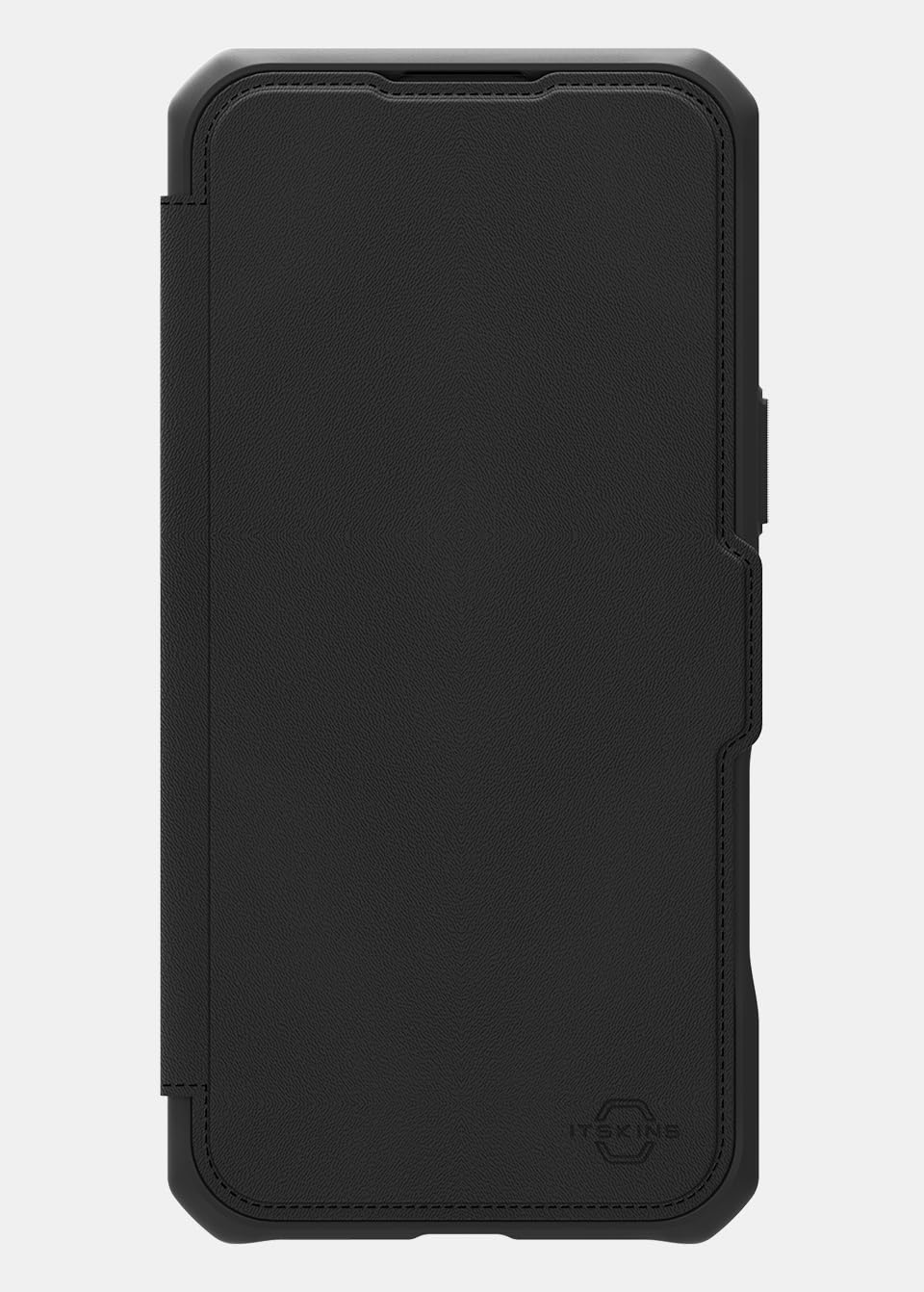 Itskins Hybrid R // Folio Protective Phone Case For Iphone 17 Pro Max, Hybrid Case With Card Holder, Anti-Slip, Heavy Duty Shockproof Cover, Military Phone Case - Black - 810176650547