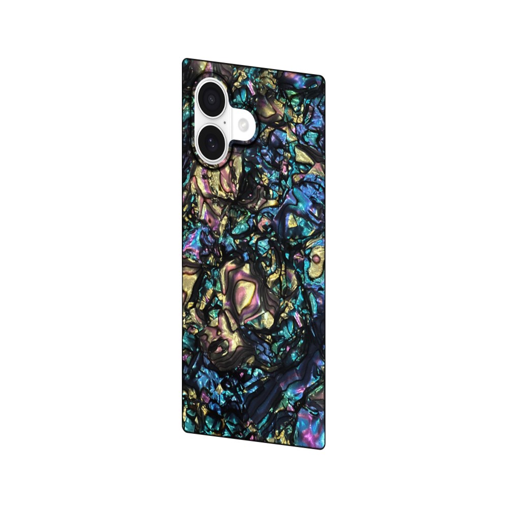 Flaunt Official Square Protective Case - Compatible With Iphone 17 - Compatible With Magsafe & Wireless Charging - Drop-Tested & Shockproof - (Abalone Shell) - 840171753745