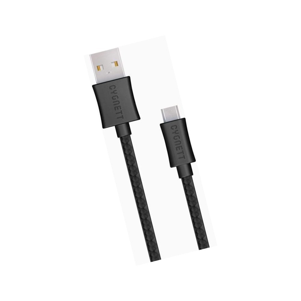 Cygnett Source Micro-Usb To Usb Braided Cable (1m/3.3') - Black - 848116014425