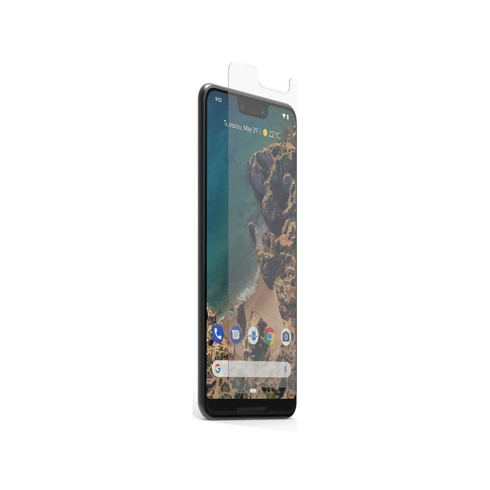 Puregear Steel 360 Tempered Glass Screen Protector For Google Pixel 3 With Easy Install Alignment Tray + Pure Pledge Program ($100 Reimbursement Toward The Repair Of Broken Screen Guarantee) -