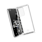 Itskins Spectrum Clear Protective Phone Case Compatible With Galaxy S20 Ultra, Slim Hybrid Case, Anti-Yellowing, And Heavy Duty Shockproof Cover, Military Phone Case - Transparent - 4894465501198