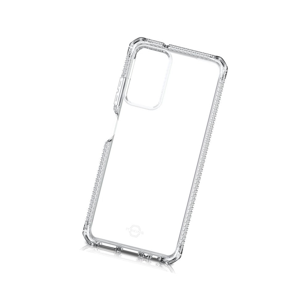 Itskins Spectrum // Clear Protective Phone Case Compatible With Galaxy A03s, Slim Hybrid Case, Anti-Yellowing, And Heavy Duty Shockproof Cover, Military Phone Case - Transparent - 888842631770