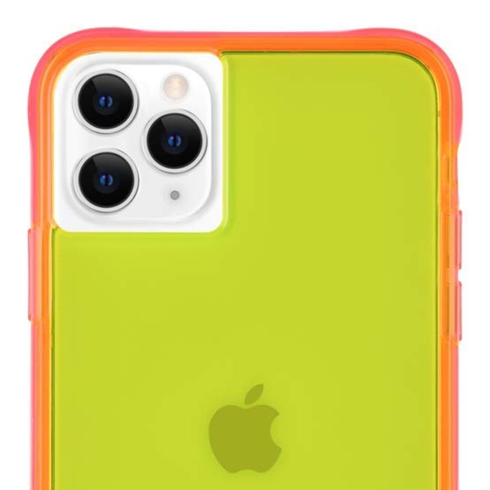 Case-Mate - Tough Neon - Case For Iphone 11 Pro - 5.8 Inch - Yellow/Pink Neon - 846127185639