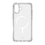 Itskins Hybrid R // Clear Touch Magnetic Protective Phone Case For Iphone 16, Compatible With Magsafe, Slim Hybrid Case, Anti-Yellowing, Military Shockproof Cover - Transparent - 888842403520