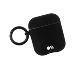 Case-Mate - Airpods Case - Hook Ups - Silicone - Compatible With Apple Airpods Series 1 & 2 - Black - 846127185301