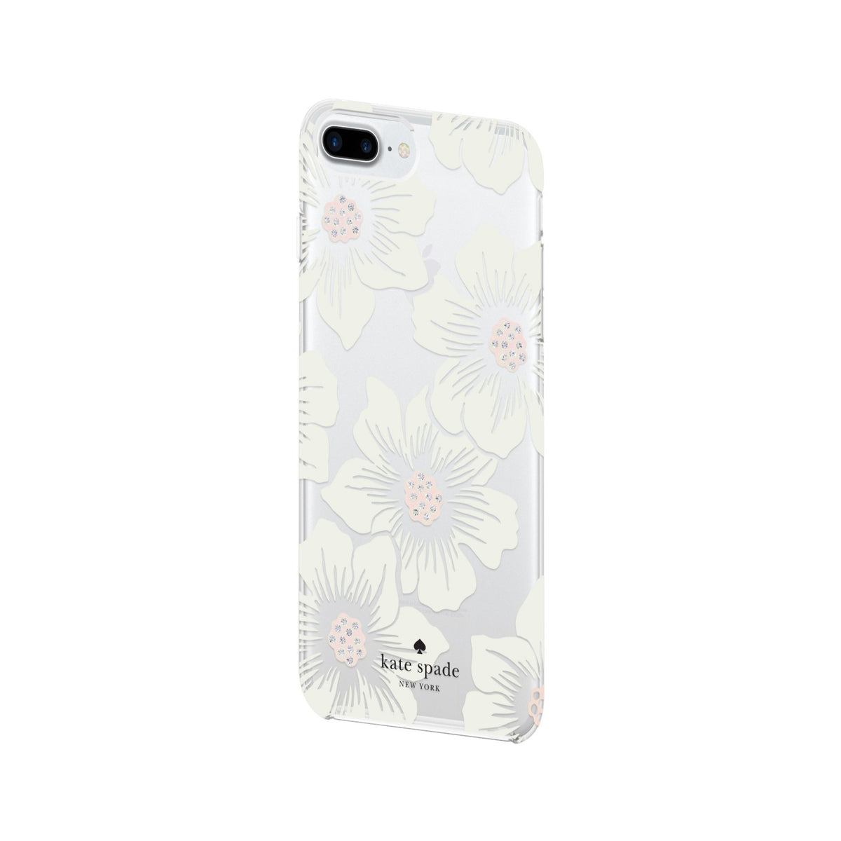 Incipio Apple Iphone 6 Plus/6s Plus/7 Plus/8 Plus Kate Spade Hard-Shell Case - Hollyhock Floral Clear/Cream With Stones - 191058038753
