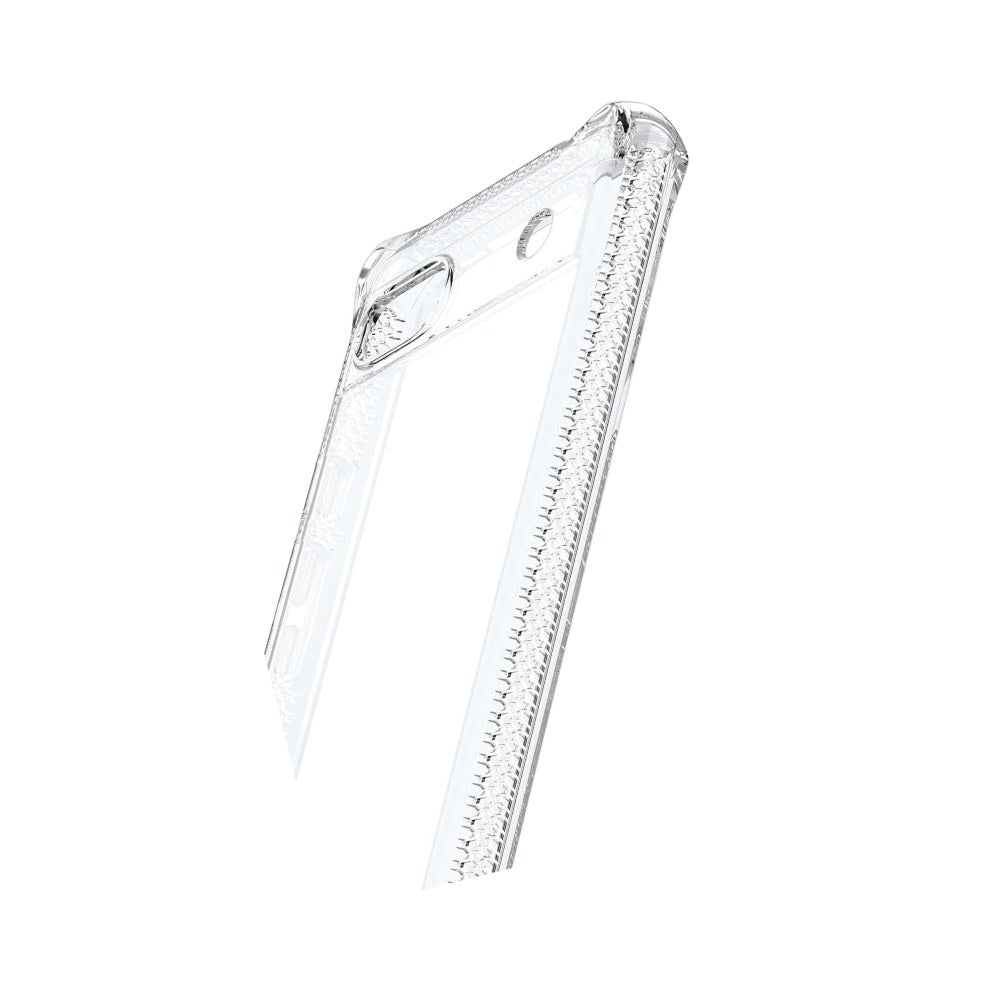 Itskins Spectrum // Clear Compatible With Google Pixel 6a, Protective Phone Case, Slim Hybrid Case, Anti-Yellowing, And Heavy Duty Shockproof Cover, Military Phone Case - Transparent - 888842826022