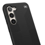 Speck Presidio 2 Grip Samsung Galaxy S23 Case - Drop & Camera Protection, Soft-Touch Secure Grip, Wireless Charging Compatible, Shock Absorbant, Galaxy S23 Case - Black - 840168528455