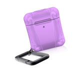 Itskins Spectrum Frost For Airpods, Shockproof Protective Case Compatible With Apple Airpods, Supports Wireless Charging, Front Led Visible - Light Purple - 4894465605469
