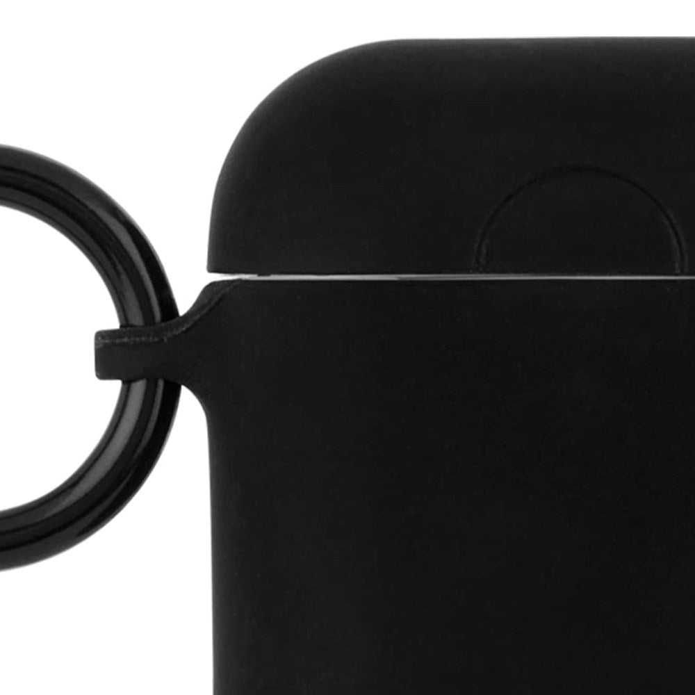 Case-Mate - Airpods Case - Hook Ups - Silicone - Compatible With Apple Airpods Series 1 & 2 - Black - 846127185301