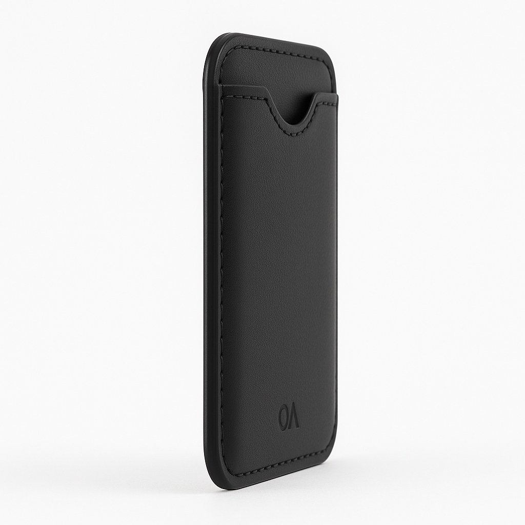 Casemate Magnetic Wallet For MagSafe iPhones Vegan Leather Card Holder Black