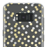 Kate Spade New York Protective Hardshell Case For Samsung Galaxy S8 Plus - Stripe 2 Gold Foil / Black / Cream - 191058013200