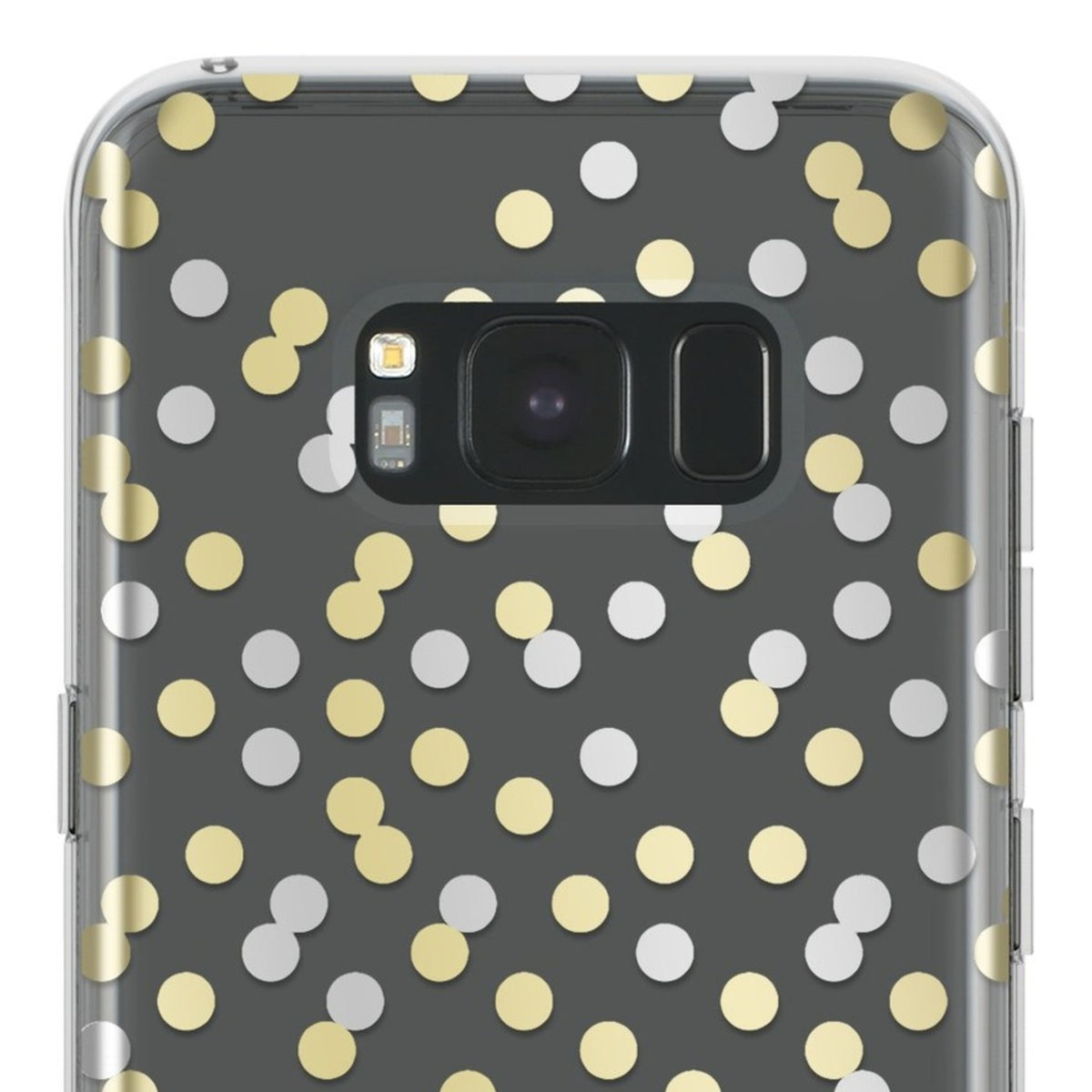 Kate Spade New York Protective Hardshell Case For Samsung Galaxy S8 Plus - Stripe 2 Gold Foil / Black / Cream - 191058013200