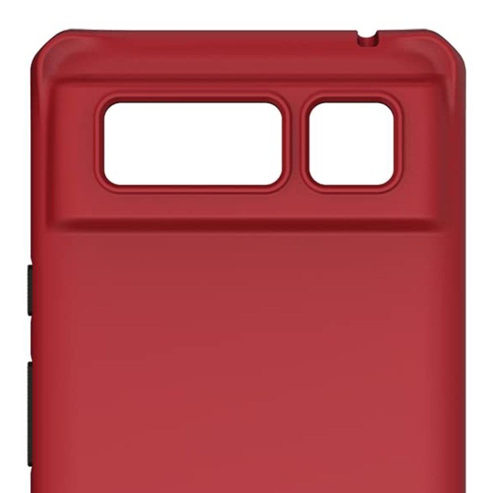 Itskins | Hybrid Silk Protective Phone Case Compatible With Pixel 6, Slim Hybrid Case, Anti-Yellowing, And Heavy Duty Shockproof Cover, Military Phone Case | Chill Red - 888842792846