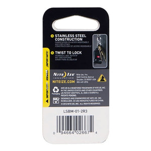 Nite Ize S-Biner Slidelock Black 2 Pack - 094664026674-6