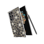 Case-Mate Samsung Galaxy S24 Ultra Floral Gems Bling Wireless Charging Case