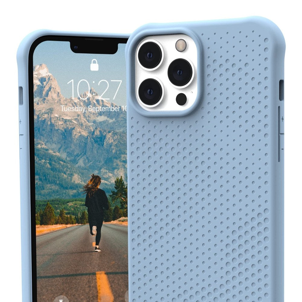 Urban Armor Gear [U] By Uag Designed For Iphone 13 Pro Max Case Blue Cerulean Dot Slim Fit Lightweight Stylish Pattern Impact Resistant Protective Phone Cover, [6.7 Inch Screen] - 810070365844