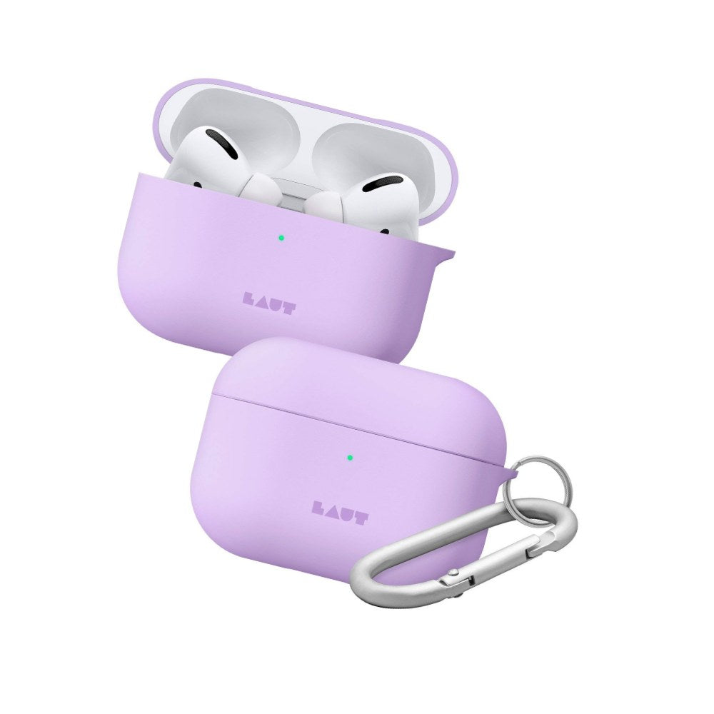 Laut - Huex Pastels For Airpods Pro | Silky Rubber Finish | Ultra Lightweight | Carabiner Included • Violet - 4895206915588
