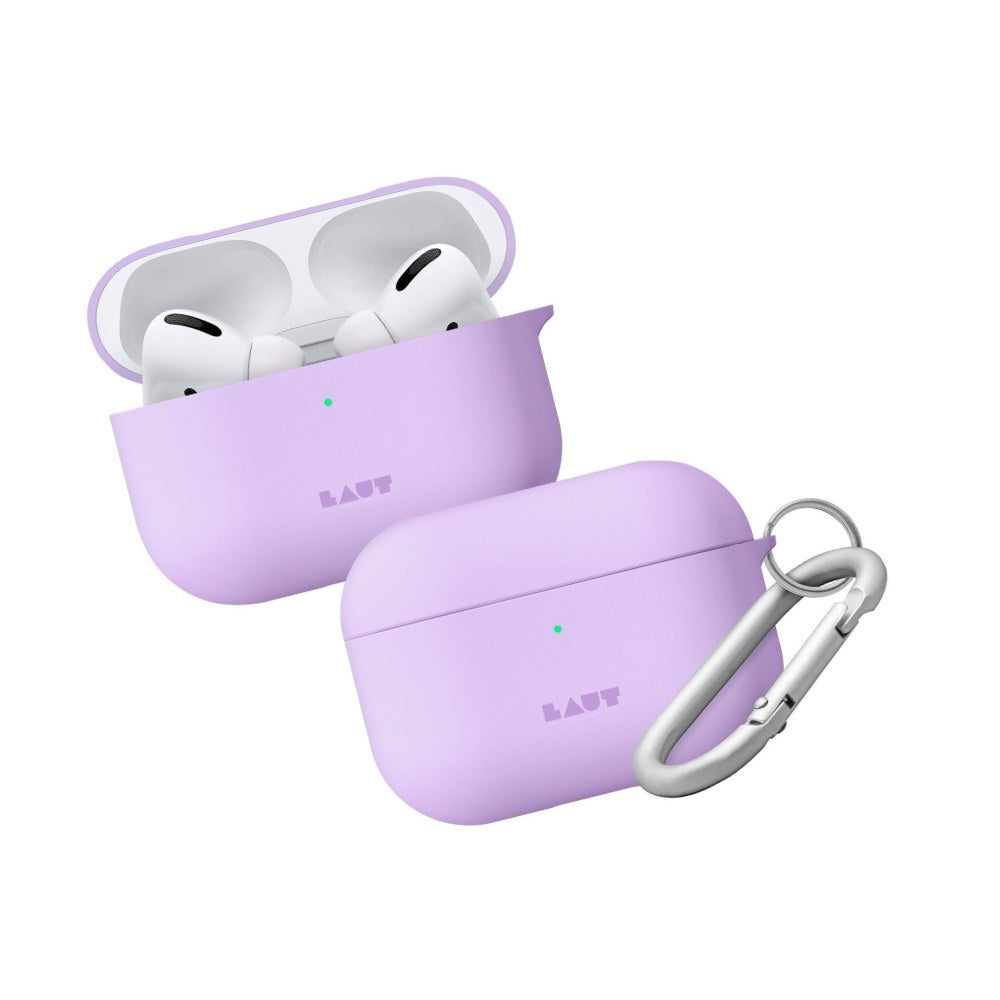 Laut - Huex Pastels For Airpods Pro | Silky Rubber Finish | Ultra Lightweight | Carabiner Included • Violet - 4895206915588