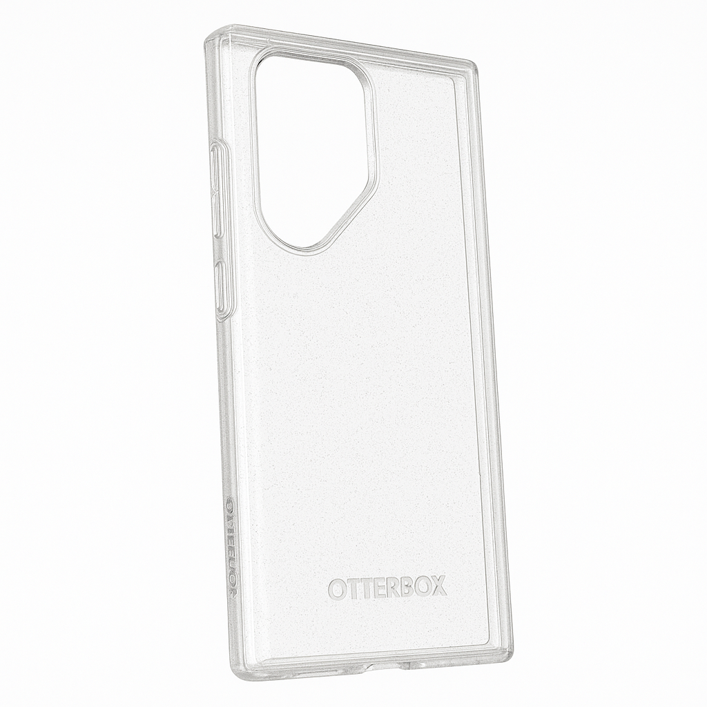 Otterbox Galaxy S23 Ultra Symmetry Series Case - Stardust (Clear/Glitter), Ultra-Sleek, Wireless Charging Compatible, Raised Edges Protect Camera & Screen - 840304714292