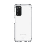 Itskins Spectrum // Clear Protective Phone Case Compatible With Galaxy A03s, Slim Hybrid Case, Anti-Yellowing, And Heavy Duty Shockproof Cover, Military Phone Case - Transparent - 888842631770