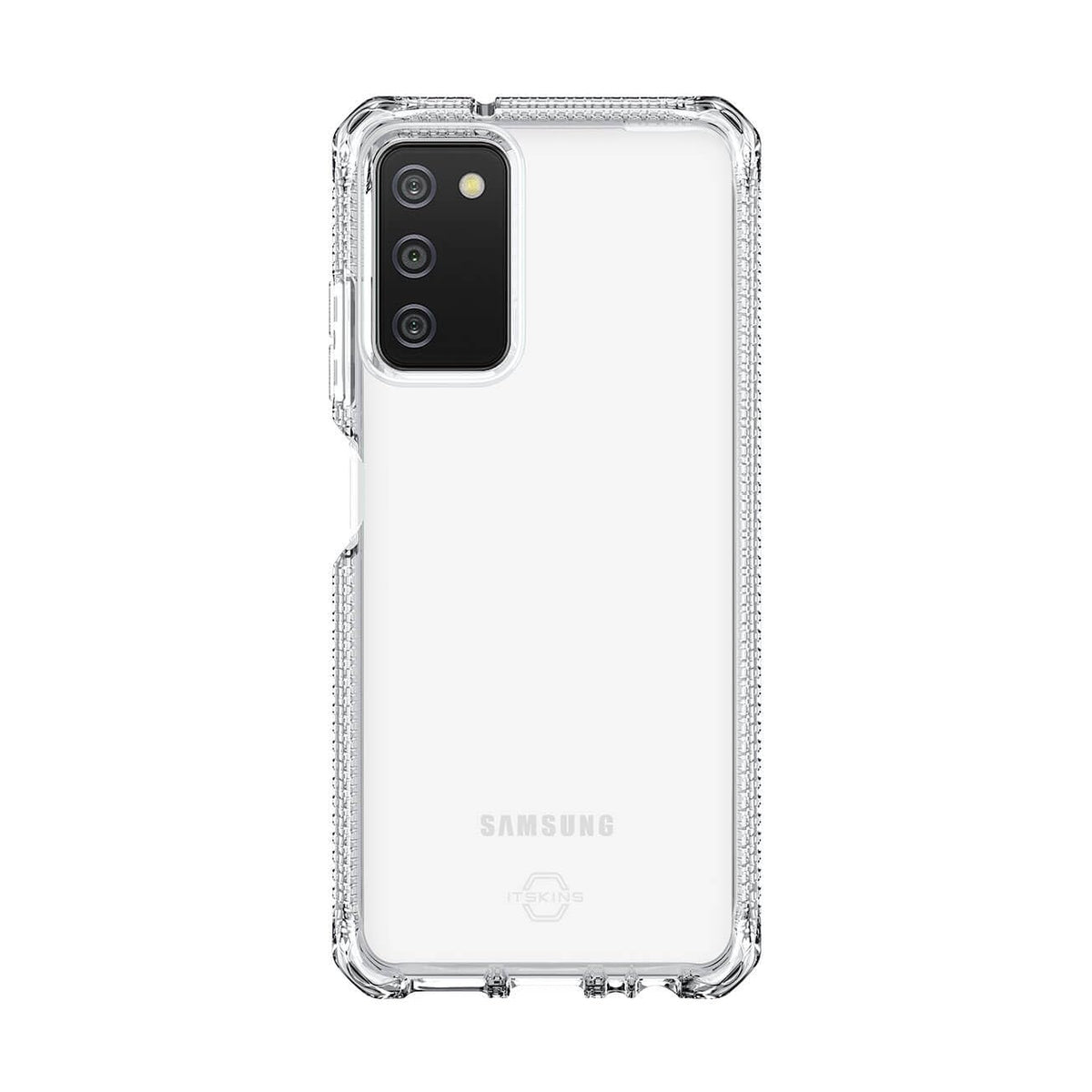 Itskins Spectrum // Clear Protective Phone Case Compatible With Galaxy A03s, Slim Hybrid Case, Anti-Yellowing, And Heavy Duty Shockproof Cover, Military Phone Case - Transparent - 888842631770