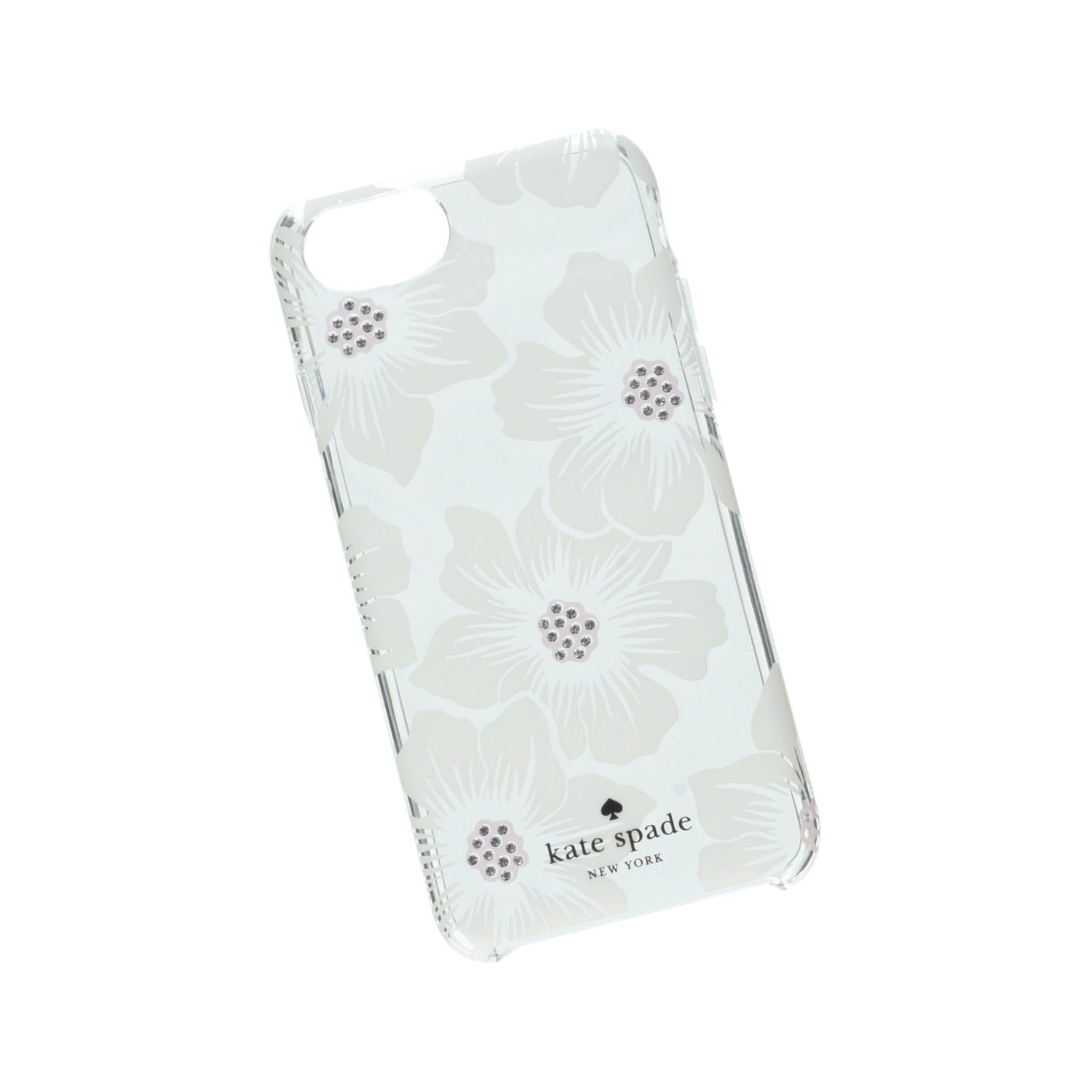 Incipio Apple Iphone 6/6s/7/8 Kate Spade Hard-Shell Case - Hollyhock Floral (Clear/Cream With Gems) - 191058038388