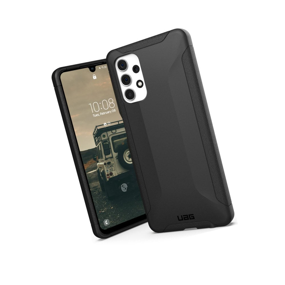 Urban Armor Gear Uag Designed For Galaxy A13 4g (Sm-A135f) Case [6.6-Inch Screen] Scout Rugged Sleek Shockproof Lightweight Antimicrobial Military Drop Tested Protective Cover, Black - 840283900228