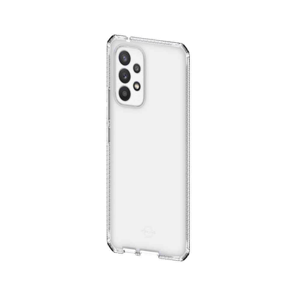 Itskins Spectrum // Clear Protective Phone Case Compatible With Samsung Galaxy A53 5g (Usa Ver), Slim Hybrid Case, Anti-Yellowing, And Heavy Duty Shockproof Cover, Military Phone Case - Transparent - 888842971548