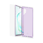 Itskins Spectrum Clear Protective Phone Case Compatible With Galaxy Note10 Plus, Slim Hybrid Case, Anti-Yellowing, And Heavy Duty Shockproof Cover, Military Phone Case - Light Purple - 4894465251512